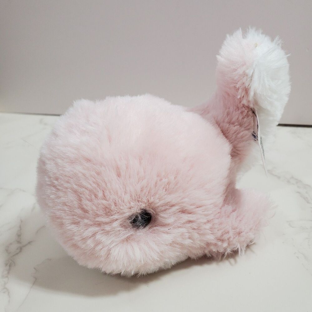 Worlds Softest Plush Whale 6" Pink White Stuffed Beverly Hill Teddy Bear Co Baby